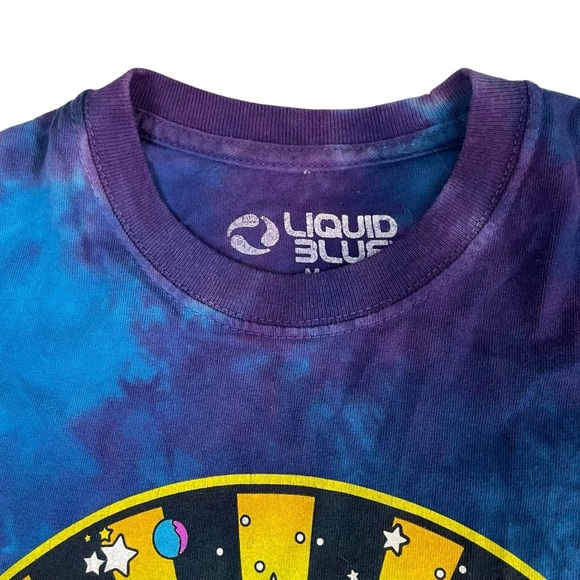 Liquid Blue Cheshire Cat Alice In Wonderland Tie Dye Shirt Medium - Picture 5 of 9